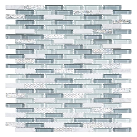 Andova Tiles SAMPLE Loic 0375 x 1625 Glass Brick Joint Mosaic Tile SAM-ANDLOI449